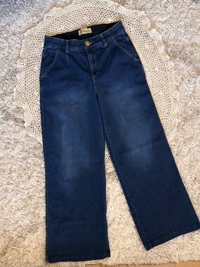 Democracy Dark Wash Blue Wide-Leg Jeans | Size 8